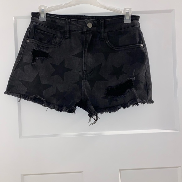 black denim material girl star shorts - Picture 9 of 10